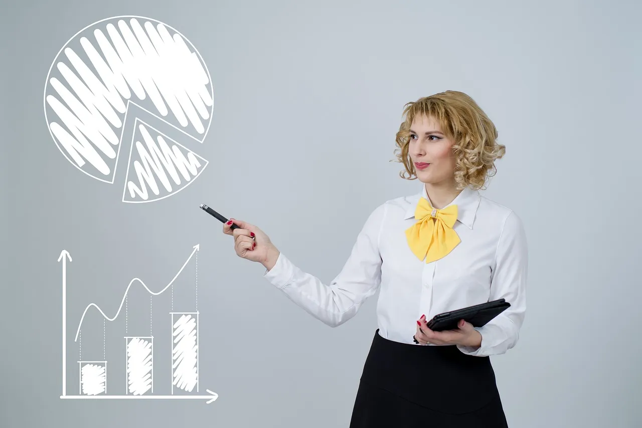 Photo showing analytics, graph, chart and data.