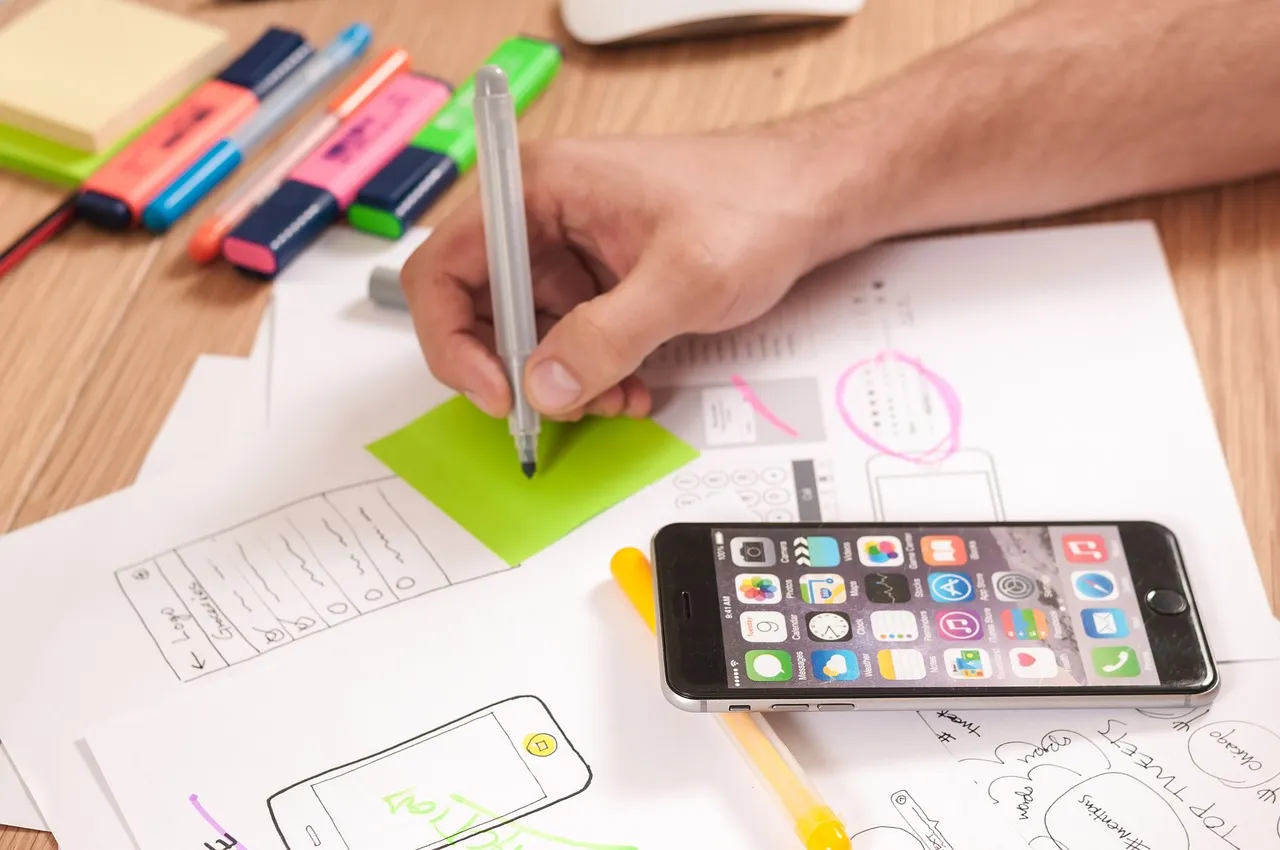 Photo showing ux, design and webdesign.