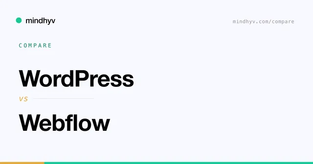 WordPress versus Webflow